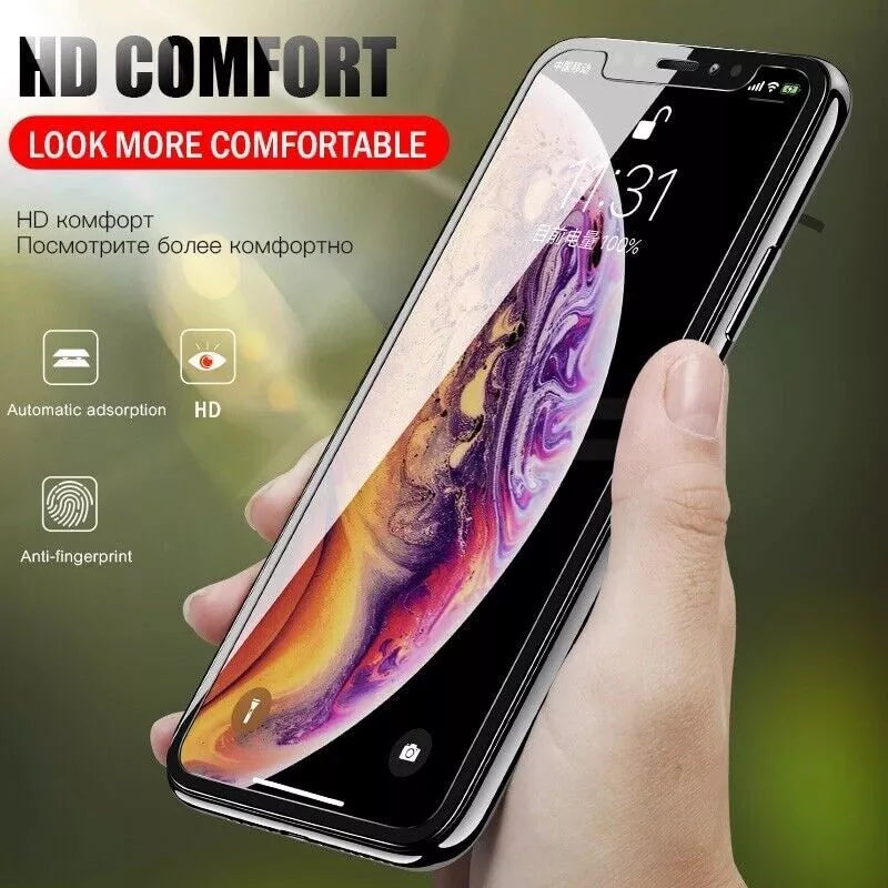 6-PACK iPhone 15 14 13 12 11 Pro XR GLASS Screen Protector and 20w Fast charger