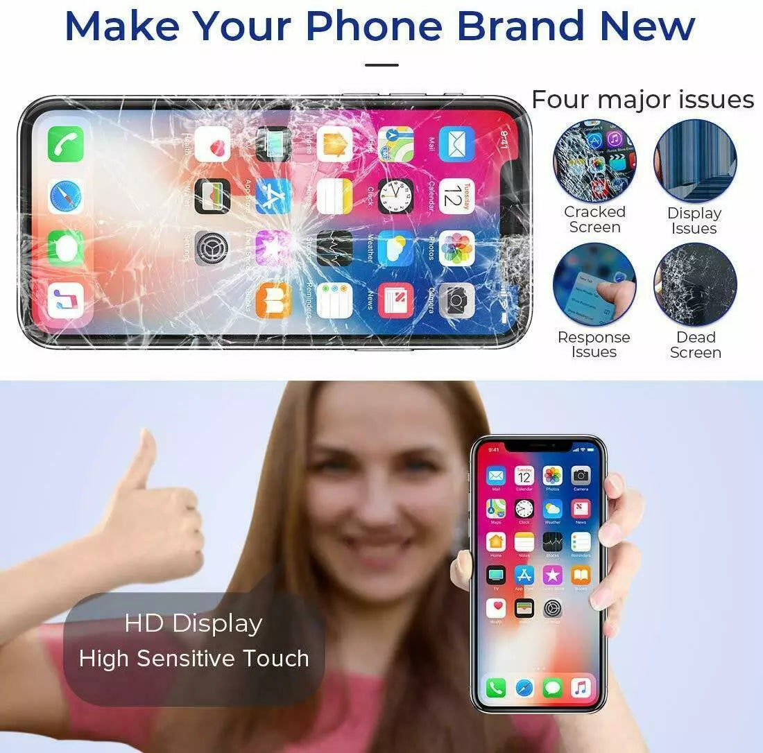 For iPhone X XR Max 11 12 13 14 OLED LCD Display Touch Screen Replacement Lot