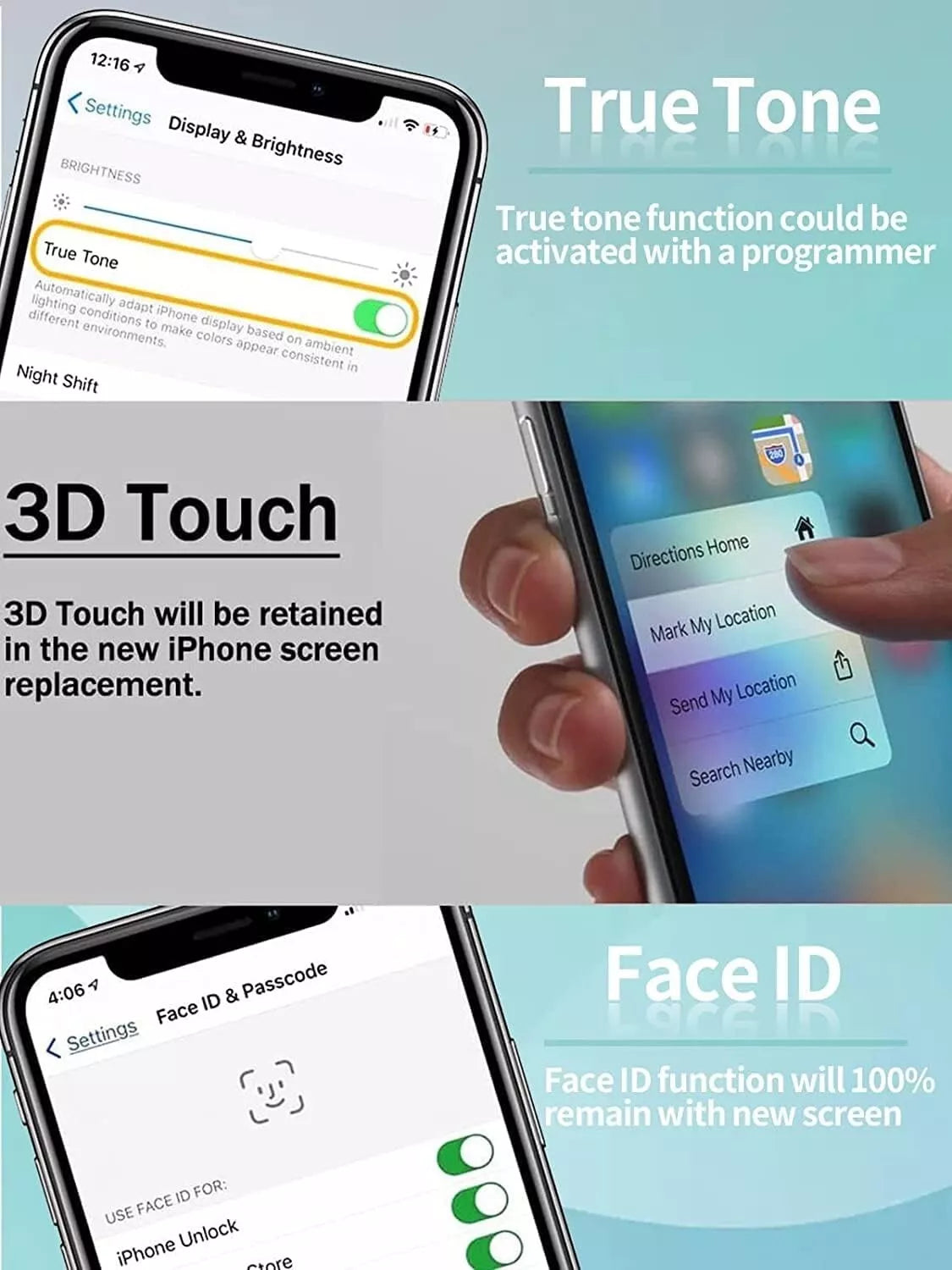 iPhone 11 Pro OEM Incell LCD Display Touch Screen Digitizer Replacement Kit