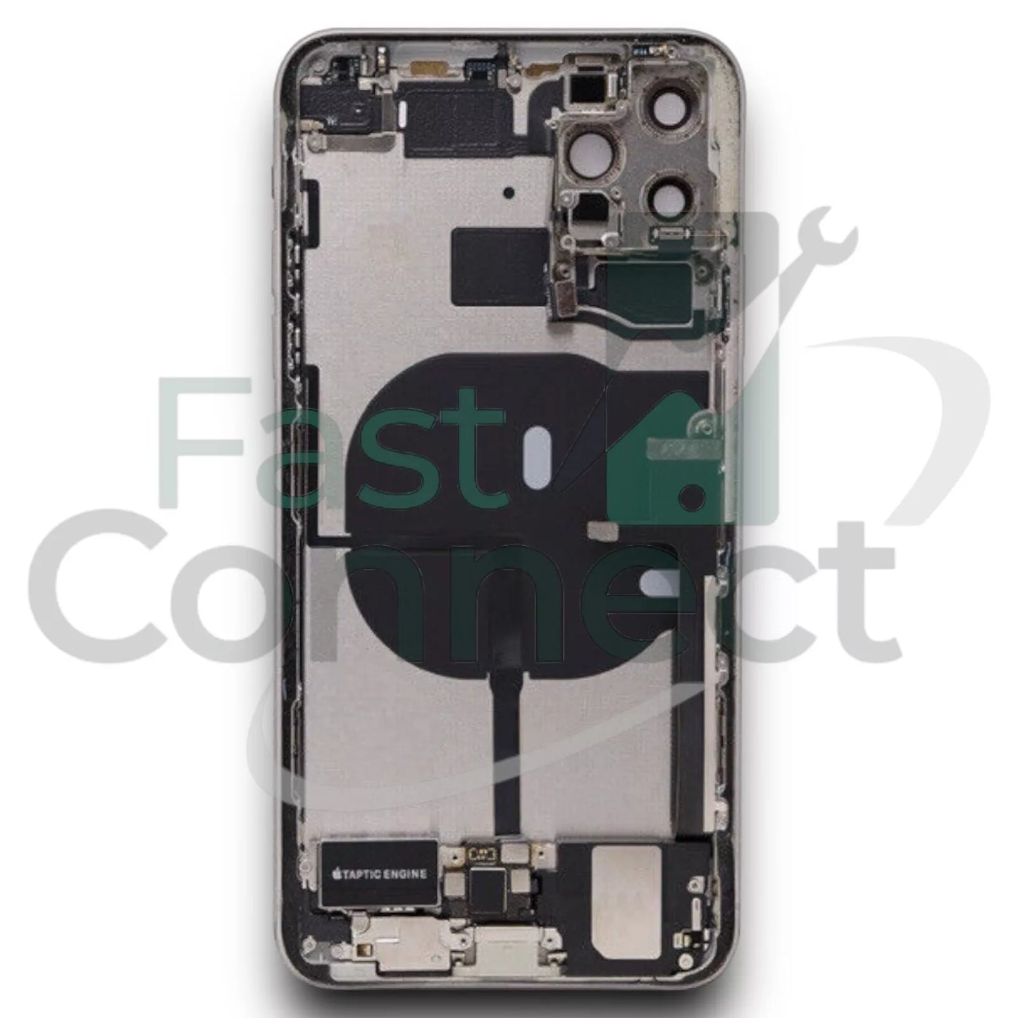 iPhone 11 Pro Back Housing Replacement Silver white OEM W Small Parts Grade AB