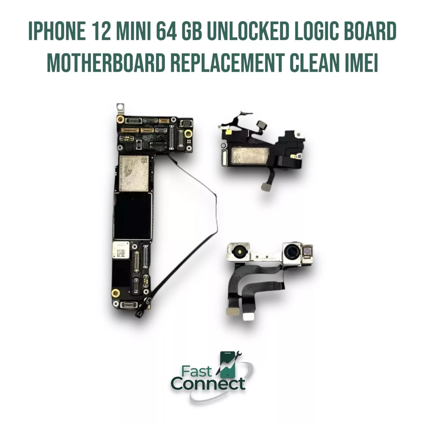 Apple iPhone 12 Mini 64GB Logic Board Unlocked Motherboard With FaceID Clean IME