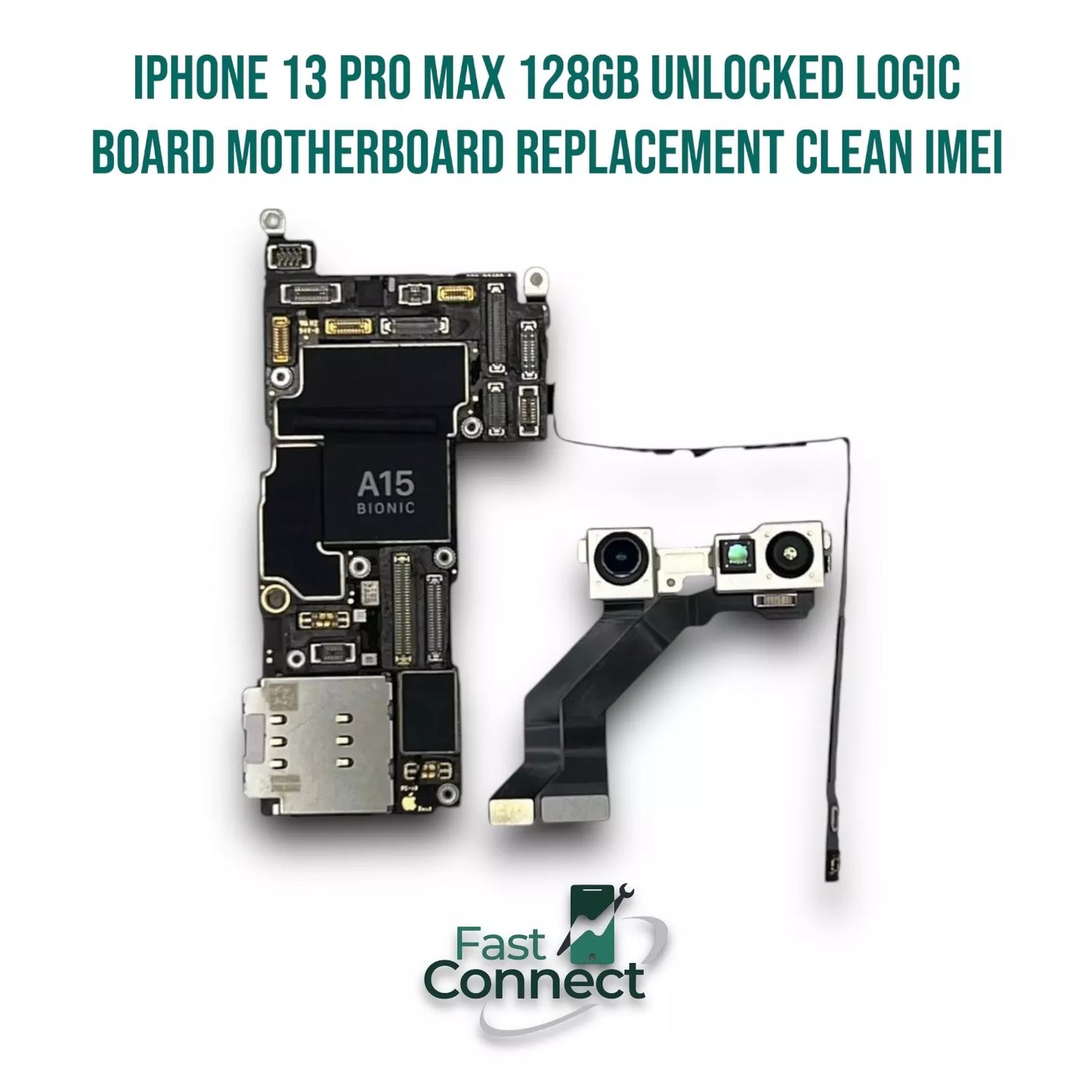 iPhone 13 Pro Max 128GB Unlocked Logic Board Motherboard Replacement Clean IMEI