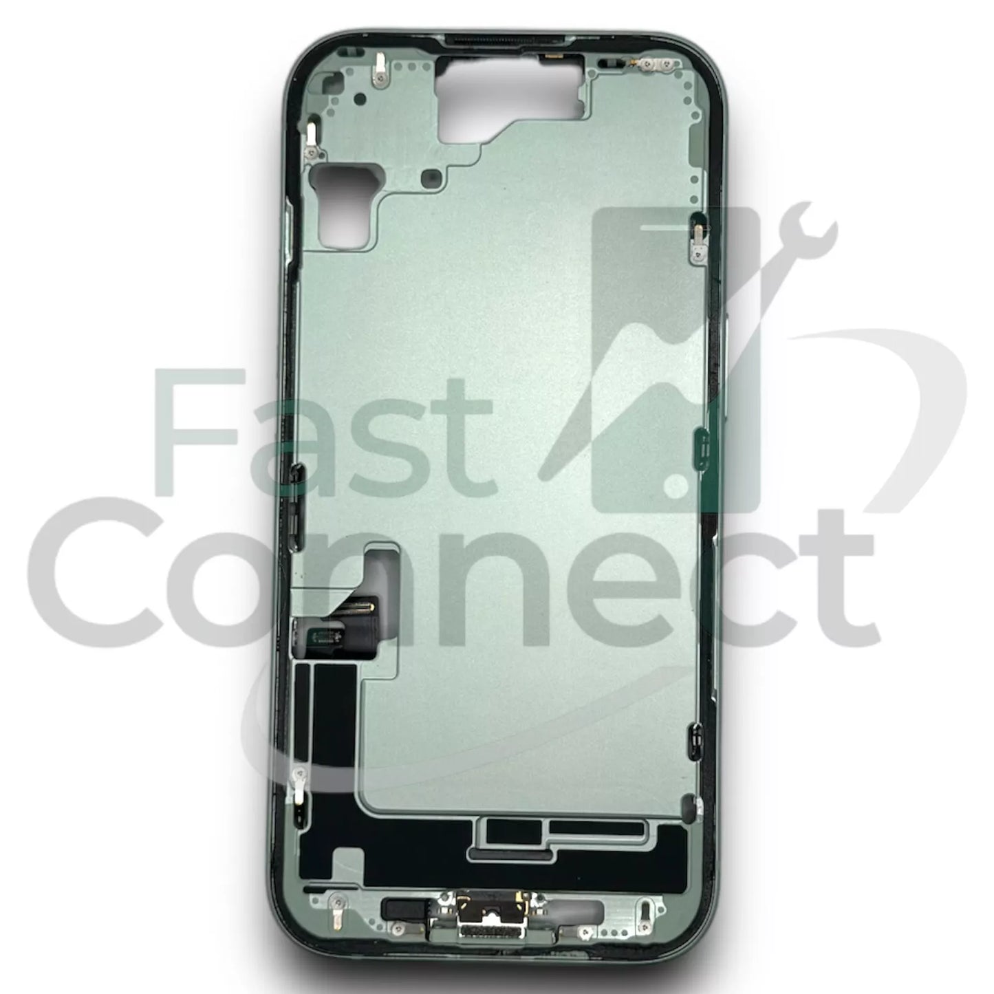 iPhone 15 Green black Back Frame Housing Replacement W Small Parts Grade A