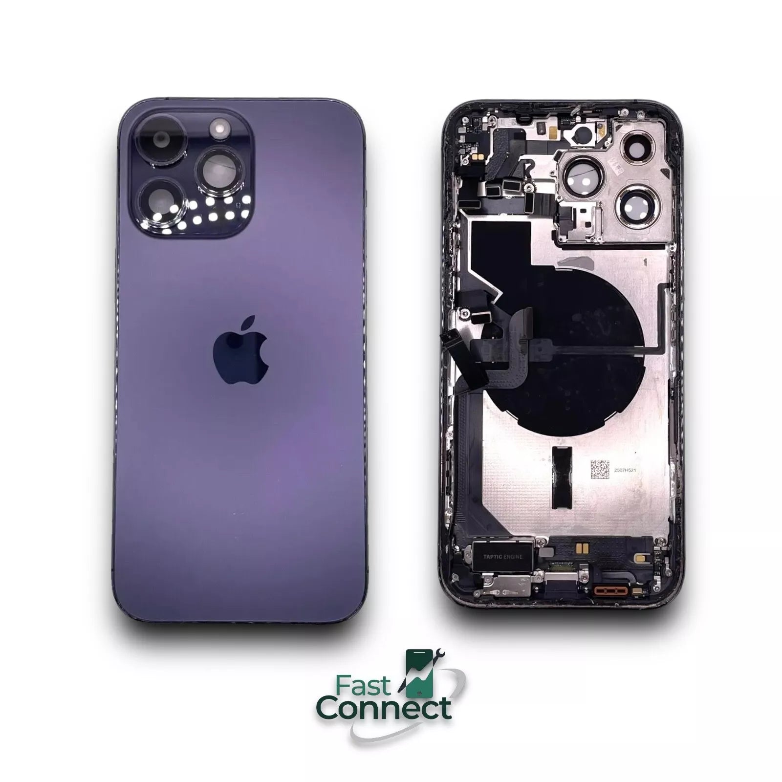 Châssis arrière - iPhone 14 ProMax - Violet - Avec composants (ORIGINA Châssis arrière - iPhone 14 ProMax - Violet - Avec composants (ORIGINA