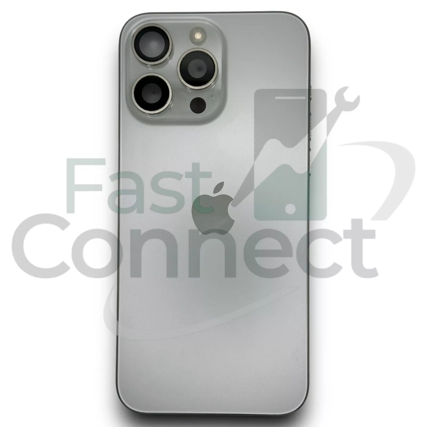 iPhone 15 Pro Max White Titanium Back Frame Housing OEM Replacement Grade B