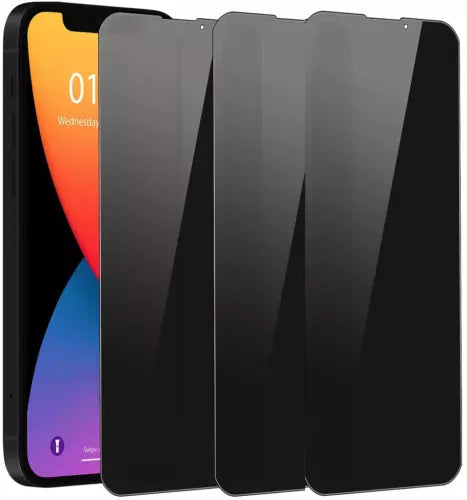 3-PACK For iPhone 15 14 13 12 11 Pro Max XR XS Privacy Anti-Spy Screen Protector