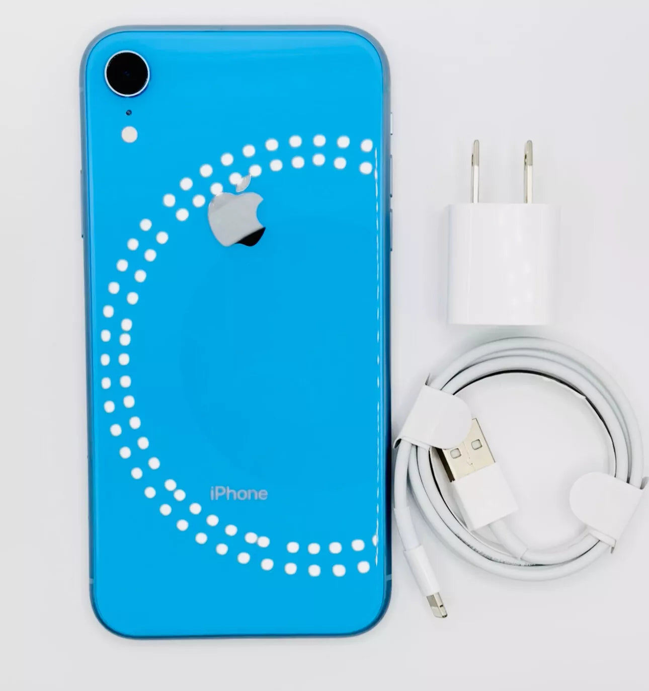 Apple iPhone XR 64GB Blue (Unlocked)A1984 all accessories free V good condition