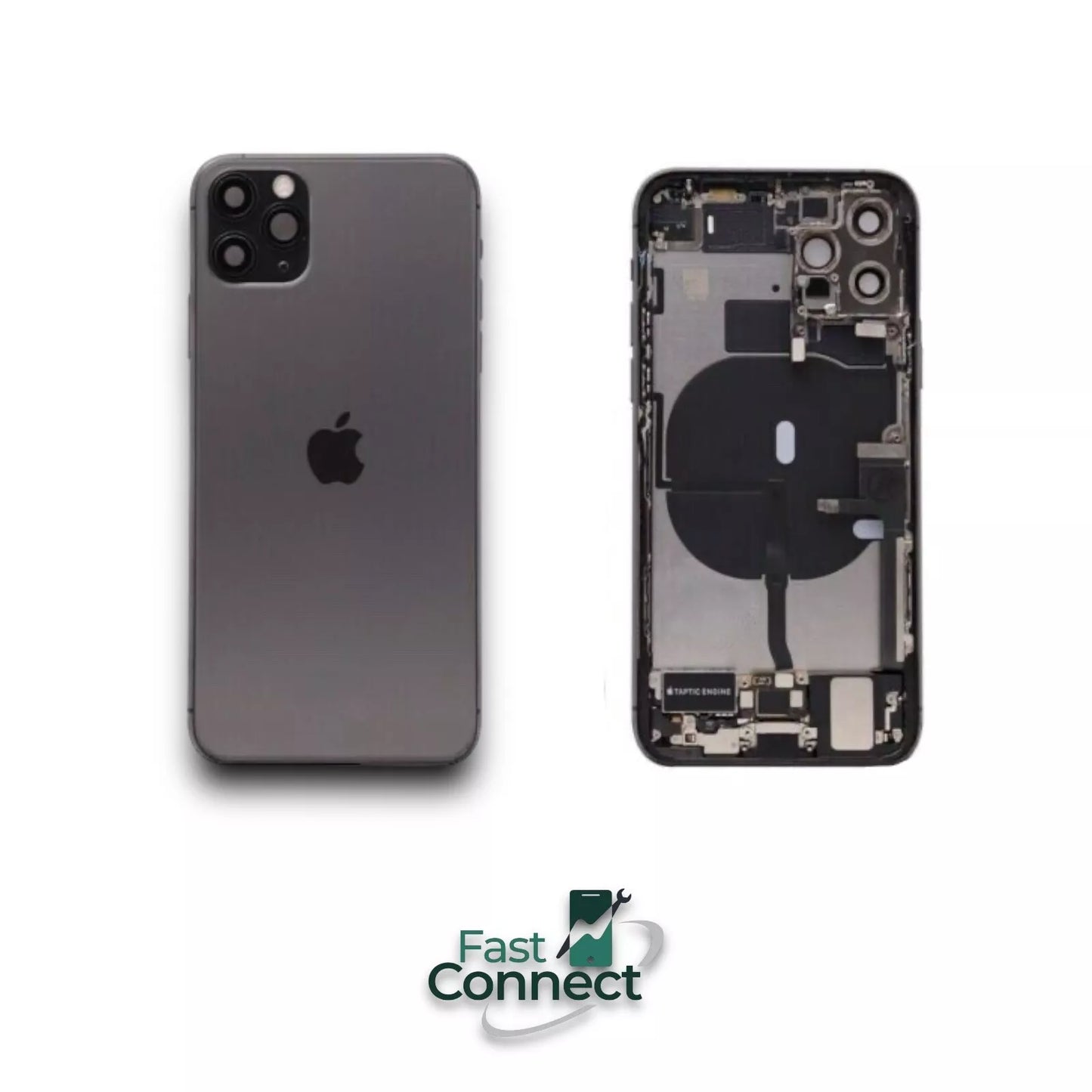 iPhone 11 Pro Back Housing Replacement Space Gray OEM W Small Parts Grade B