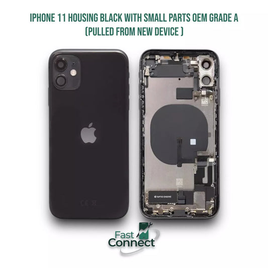 iPhone 11 Housing Back Replacement Black With Small Parts OEM Grade A