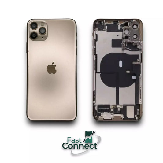 iPhone 11 Pro Max Gold Back Housing Replacement W Small Parts Apple Grade AB