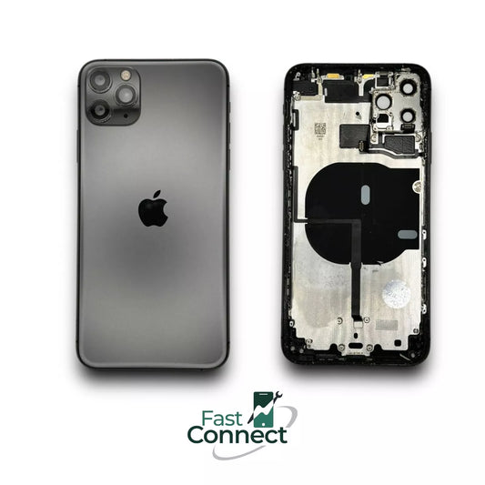 iPhone 11 Pro Max Back Housing Space Gray OEM NO CHARGING PORT grade AB