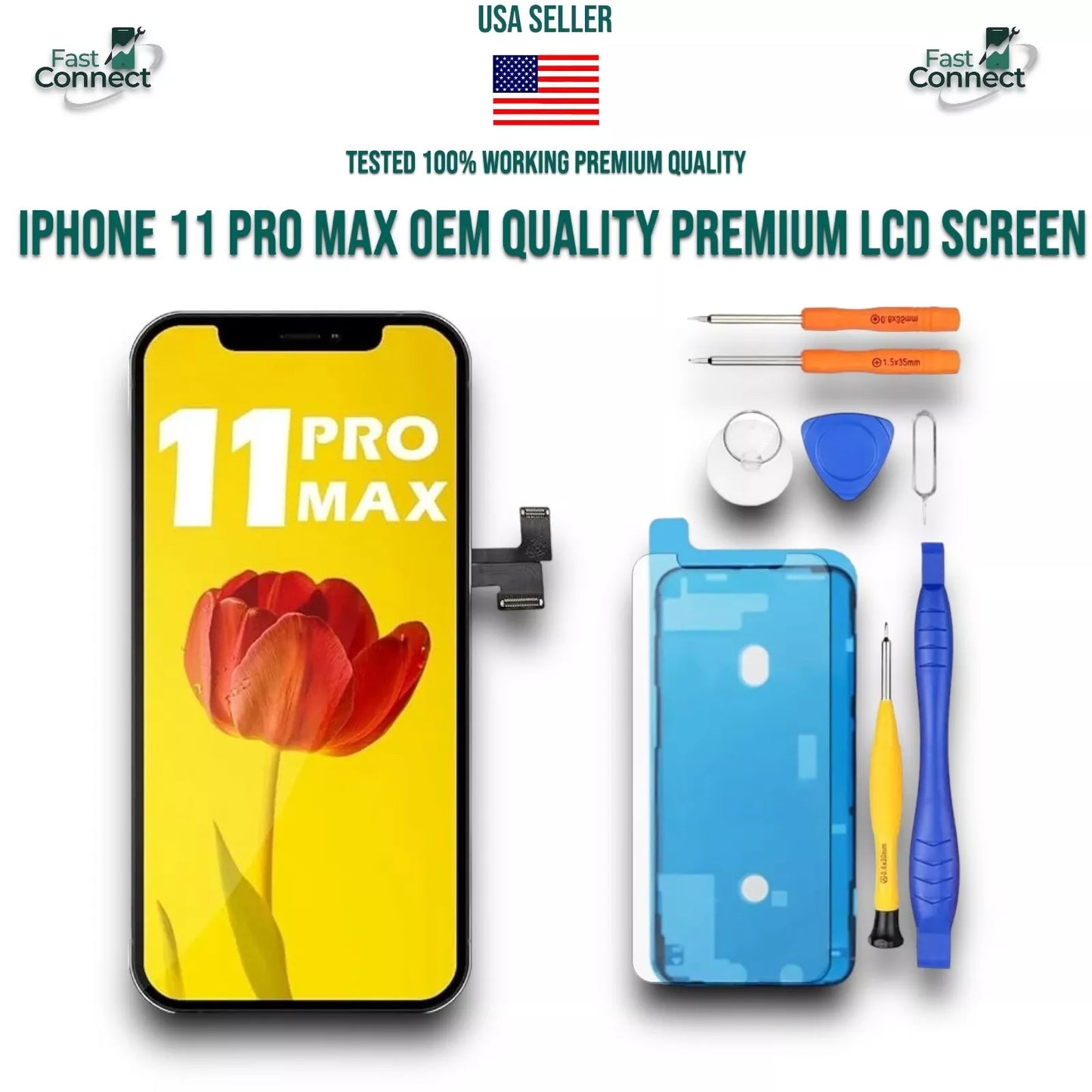 iPhone 11 Pro Max Premium OEM Quality Touch Screen Replacement Kit