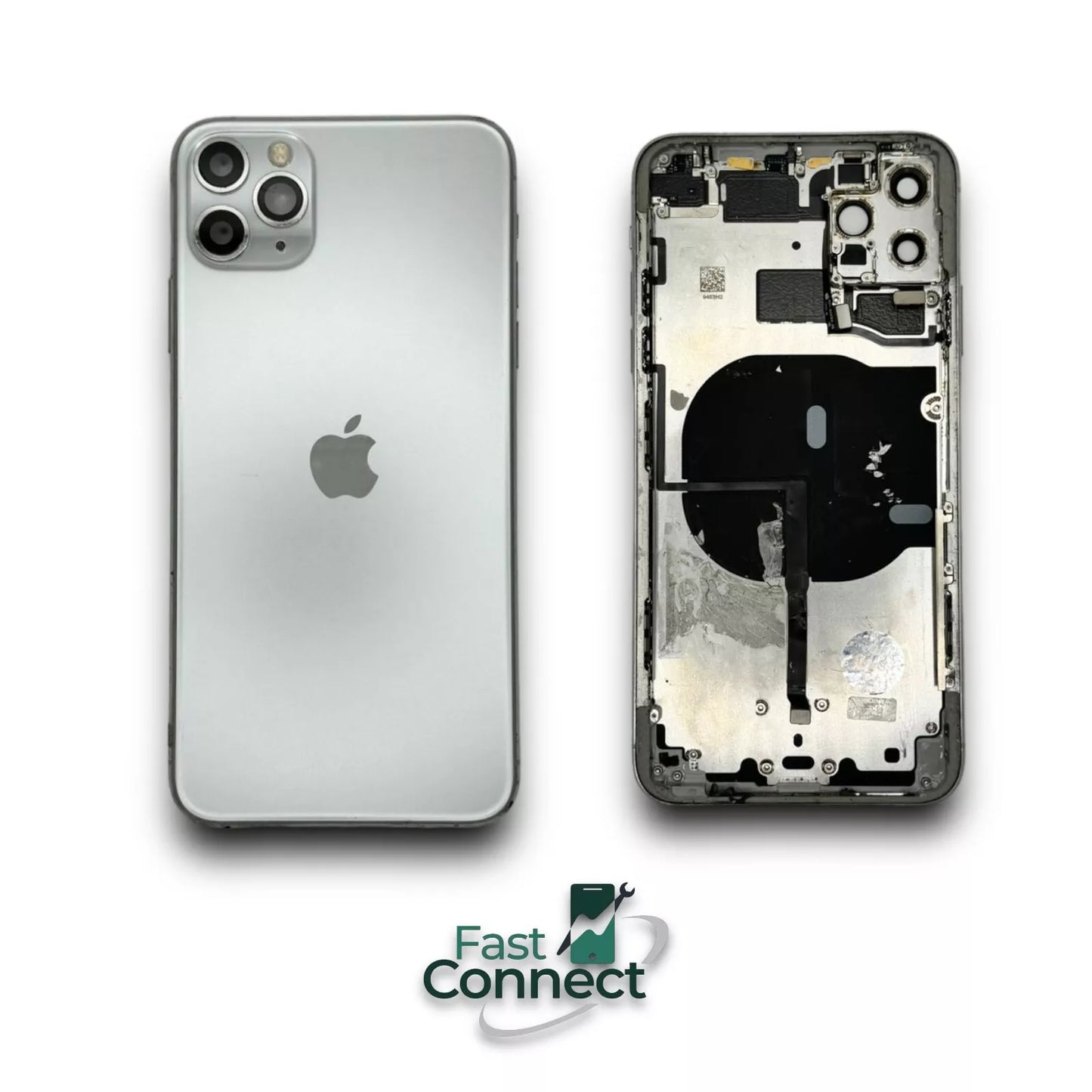 iPhone 11 Pro Max Back Housing White OEM NO CHARGING PORT grade C