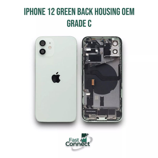 iPhone 12 Housing Back Replacement Green With Small Parts OEM Grade C