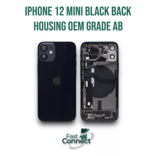 iPhone 12 Mini Black Back Housing Replacement OEM Original Genuine Grade AB