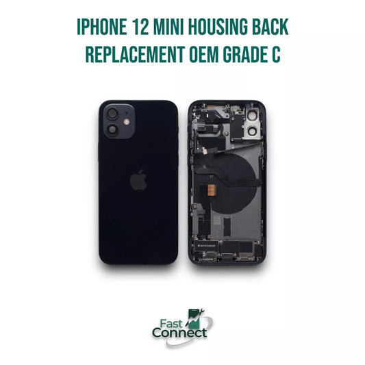 iPhone 12 Mini Black Back Housing Replacement OEM Original Genuine Grade C