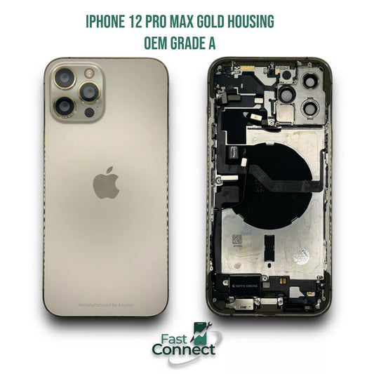 iPhone 12 Pro Max Gold Housing Replacement S-Parts Original Grade A please Read