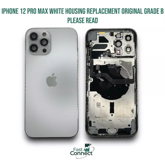 iPhone 12 Pro Max White Housing Replacement Original Grade B please Read