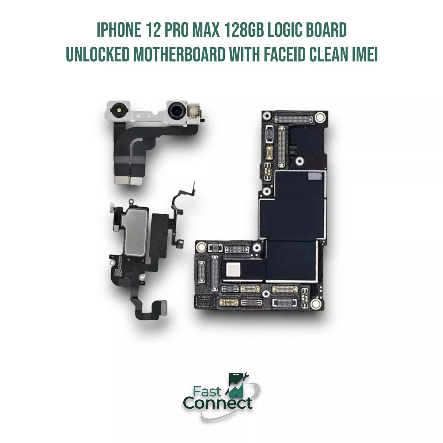 iPhone 12 Pro Max 128GB Logic Board Unlocked Motherboard With FaceID Clean IMEI