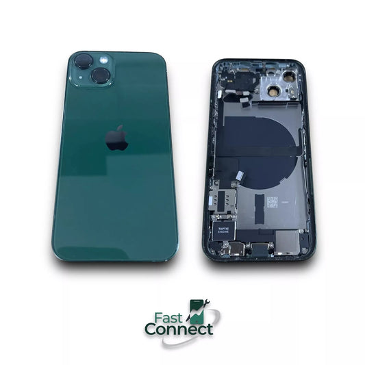 iPhone 13 Alpin Green Housing Replacement With Small Parts Frame Pull Grade B