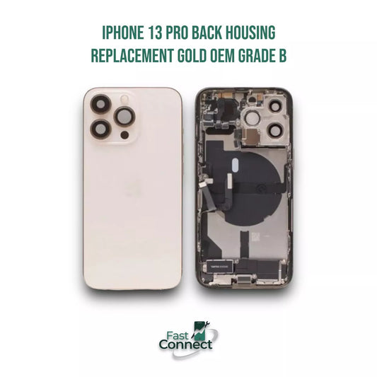 iPhone 13 Pro Back Housing Replacement Frame Sierra Gold Original OEM Grade B