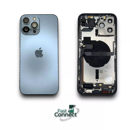 iPhone 13 Pro Max Housing Back Replacement Sierra Blue With Small Parts Grade B