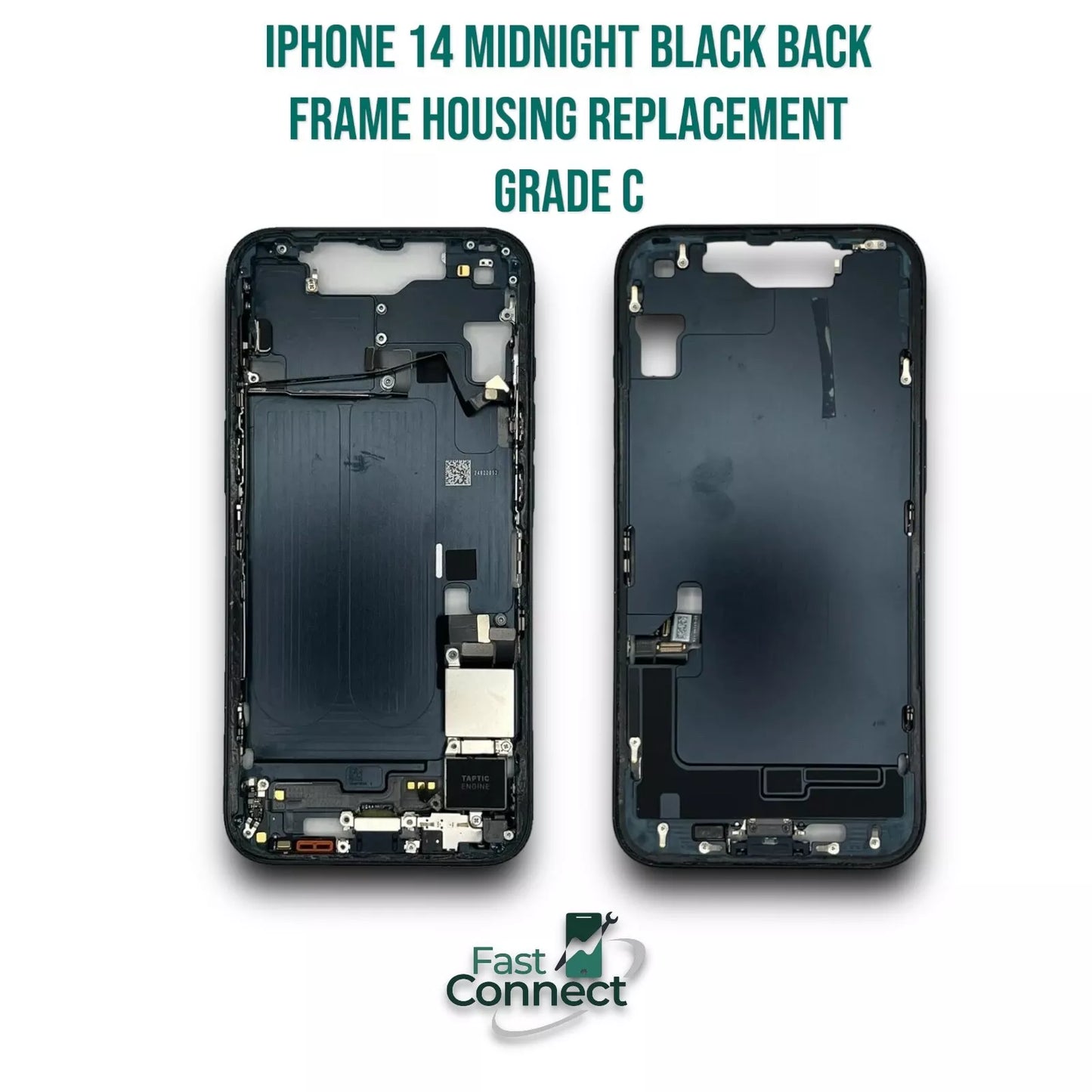 iPhone 14 midnight black Back Frame Housing Replacement W Small Parts Grade C