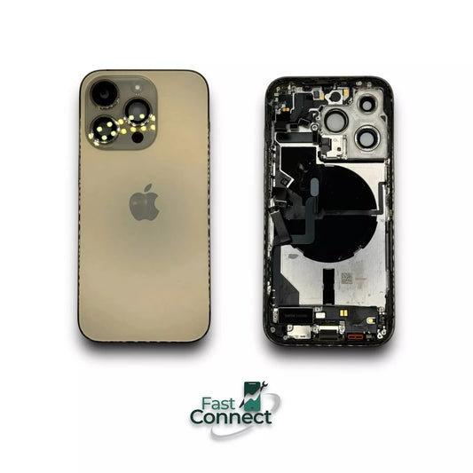 iPhone 14 Pro Gold Back Housing Replacement W Small Part OEM Grade A