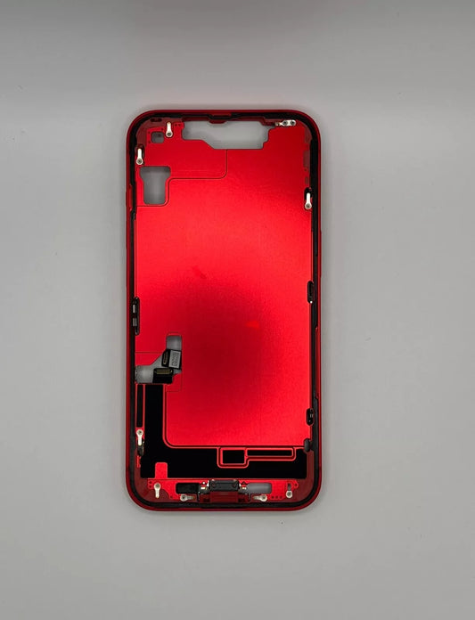 iPhone 14 Red Back Frame Housing Replacement W Small Parts Grade A