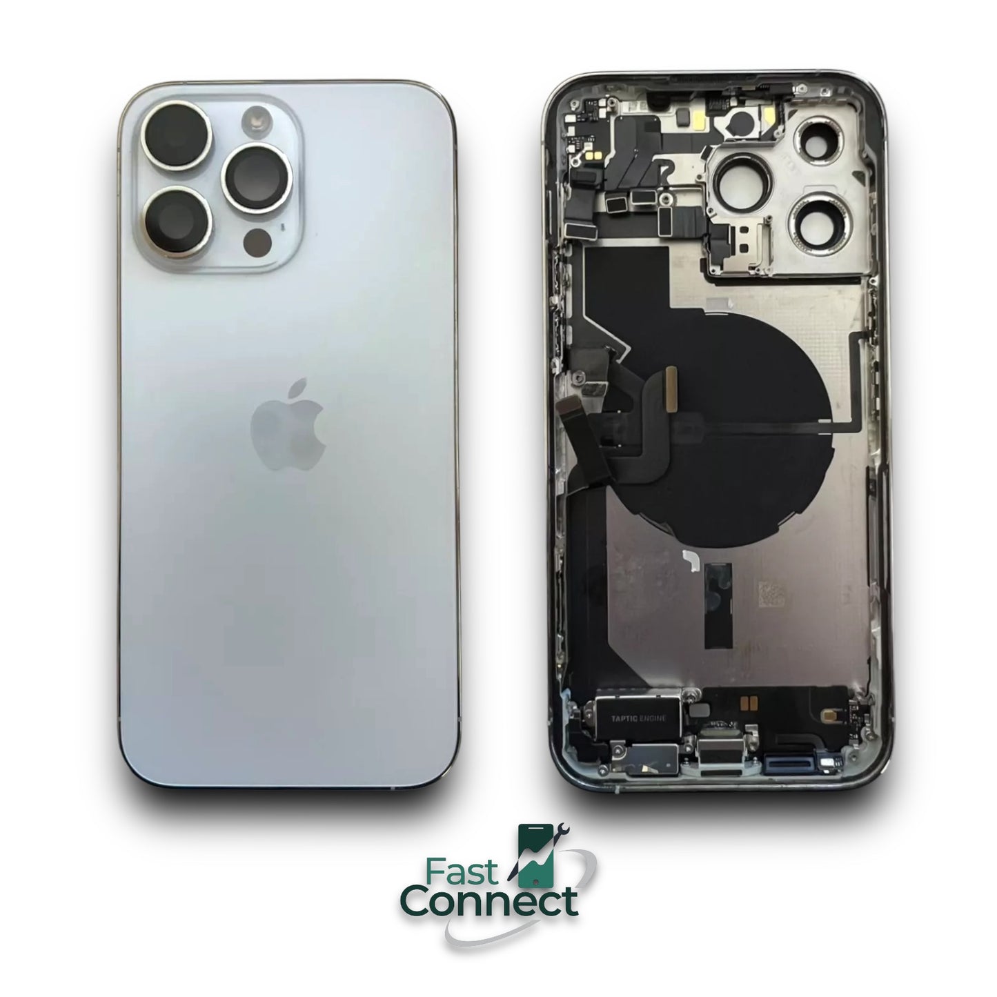 iPhone 14 Pro max Silver Housing Replacement W Small Part OEM Grade AB