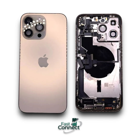 iPhone 14 Pro max Gold Back Housing Replacement W Small Part OEM Grade AB