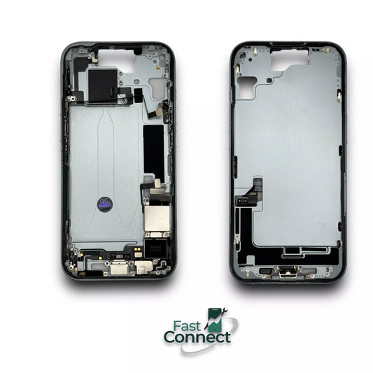 iPhone 15 Blue Back Frame Housing Replacement W Small Parts Grade A