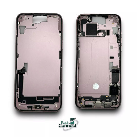 iPhone 15 Plus Pink Back Frame Housing Replacement W Small Parts Grade AB