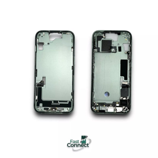 iPhone 15 Green black Back Frame Housing Replacement W Small Parts Grade A