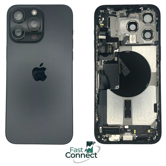 iPhone 15 Pro Max Black Titanium Back Frame Housing OEM Replacement Grade A