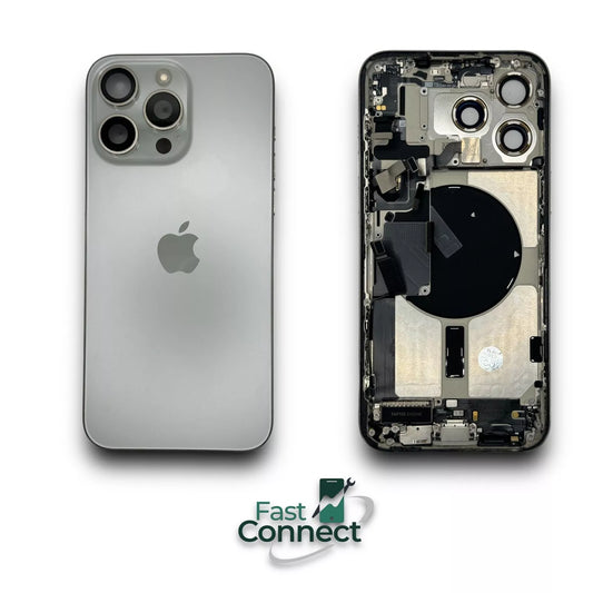 iPhone 15 Pro Max White Titanium Back Frame Housing OEM Replacement Grade B