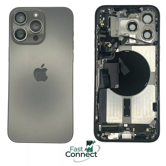 iPhone 15 Pro Max Natural Titanium Back Frame Housing OEM Replacement Grade A