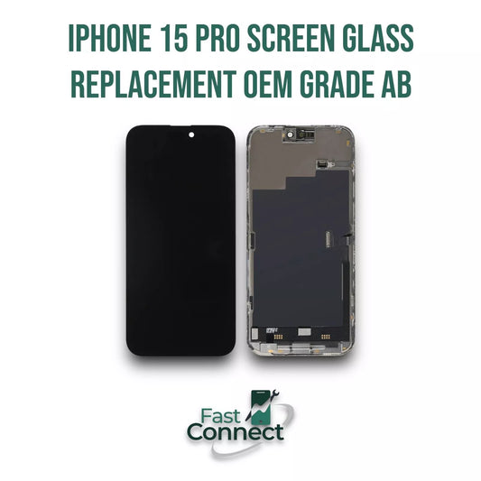 iPhone 15 Pro Screen Glass Replacement OLED LCD Original Apple OEM Grade AB