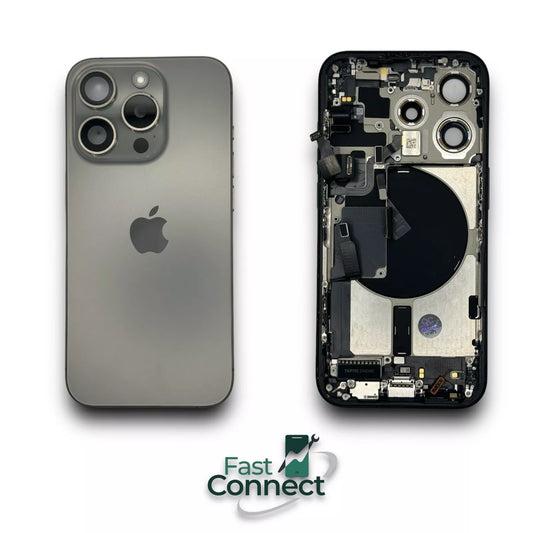 iPhone 15 Pro Natural Titanium Back Frame Housing OEM Replacement Grade A