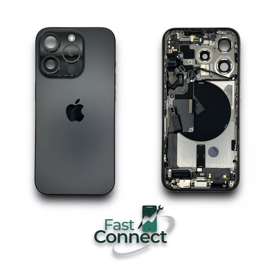 iPhone 15 Pro Black Titanium Back Frame Housing OEM Replacement Grade AB