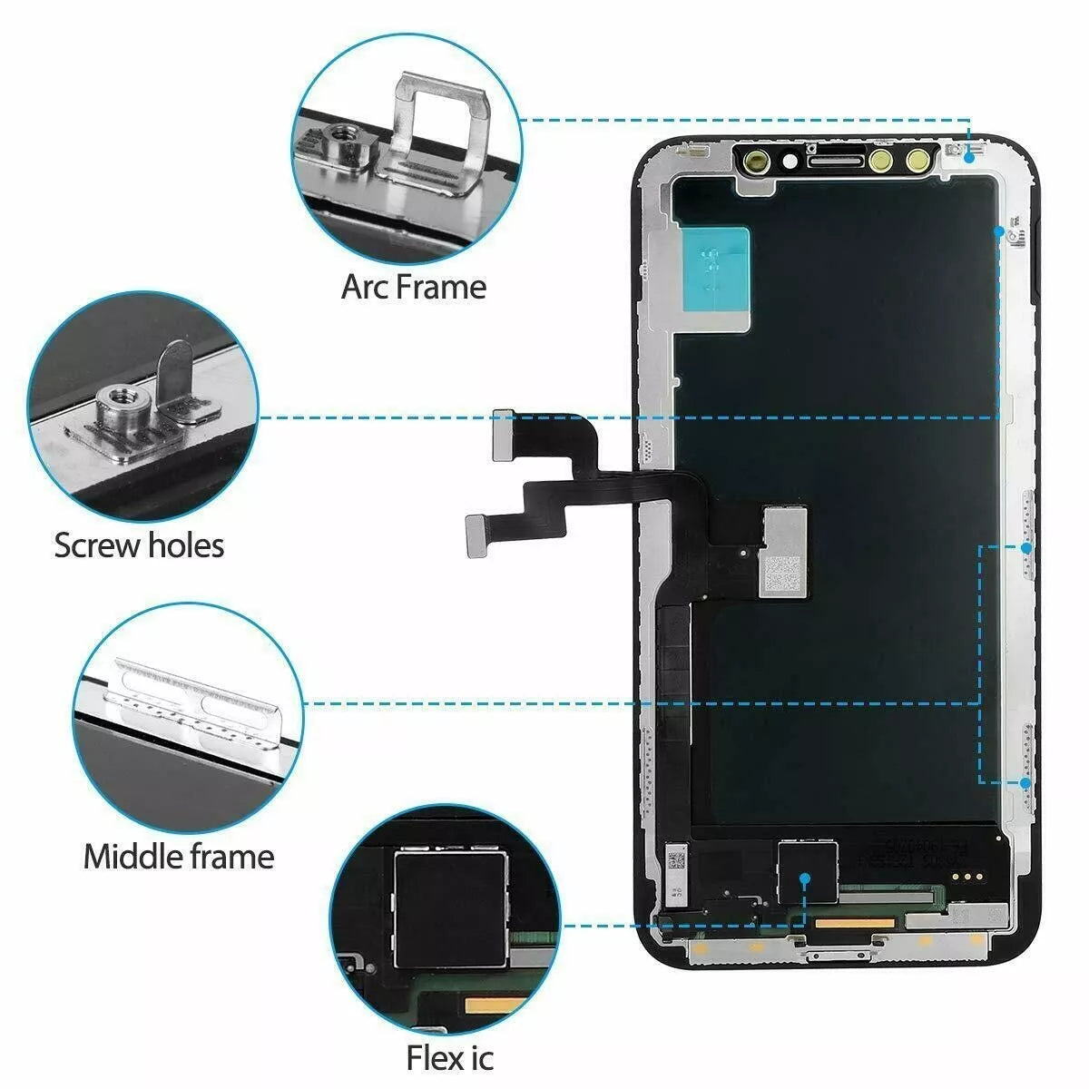 iPhone X Premium Quality LCD Screen Display Digitizer Replacement Kit - USA!