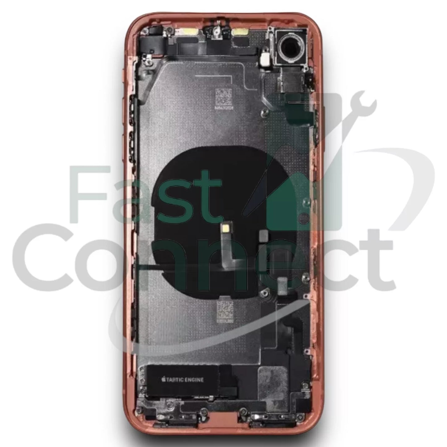 iPhone XR Housing Back Replacement Glass Frame Coral Original OEM Pull Grade B