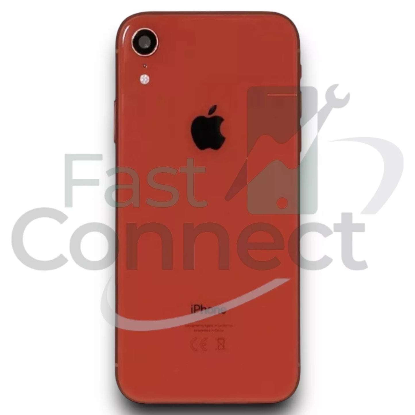 iPhone XR Housing Back Replacement Glass Frame Coral Original OEM Pull Grade B