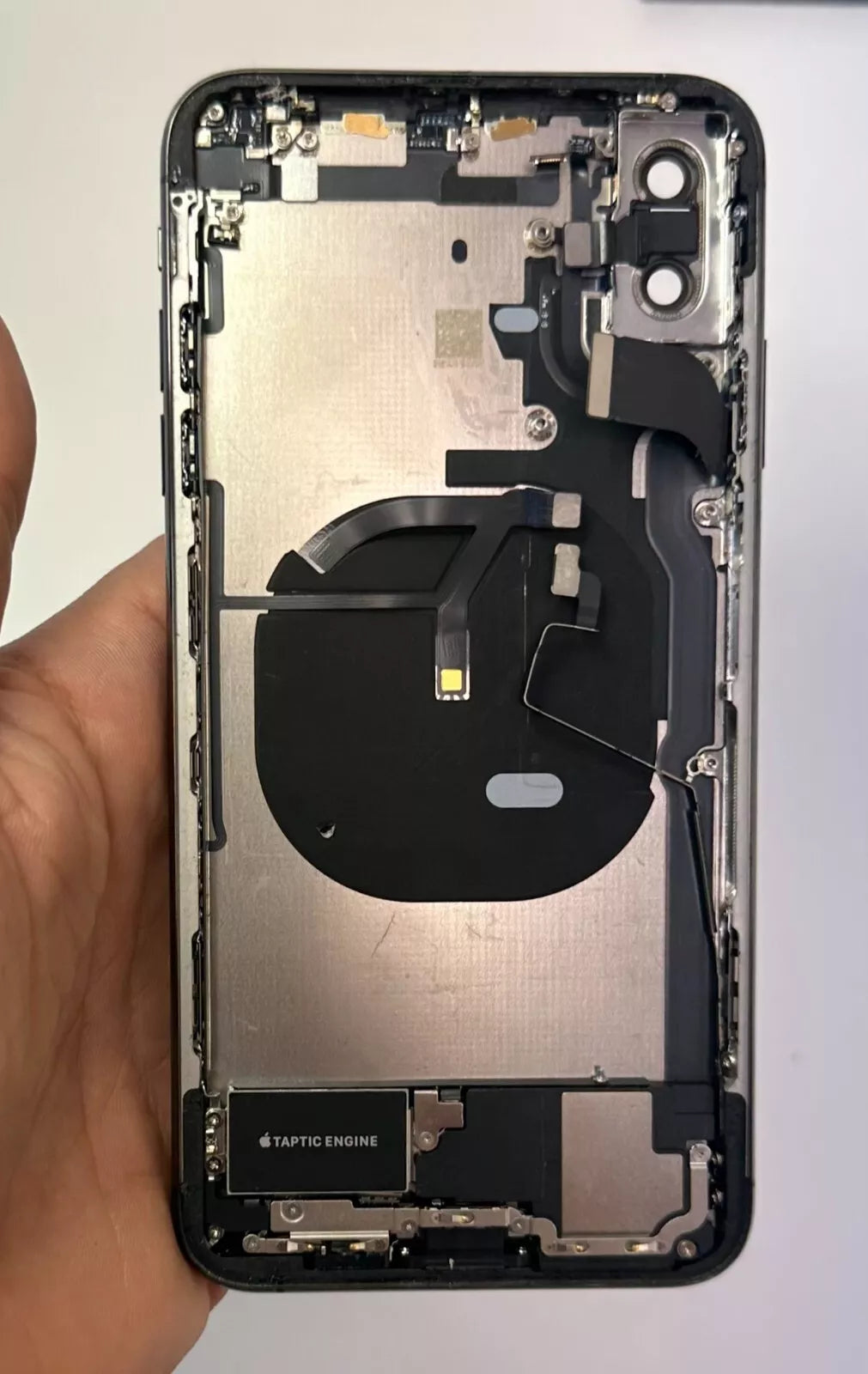 iPhone XS Max Rose Gold Back Housing Replacement With Small Parts OEM Grade AB