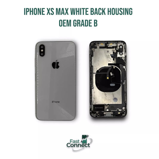 iPhone XS Max Rose White Back Housing Replacement With Small Parts OEM Grade B